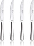 Dinner knife 4 Pieces Stainless Steel Butter Knife Set, Silver...