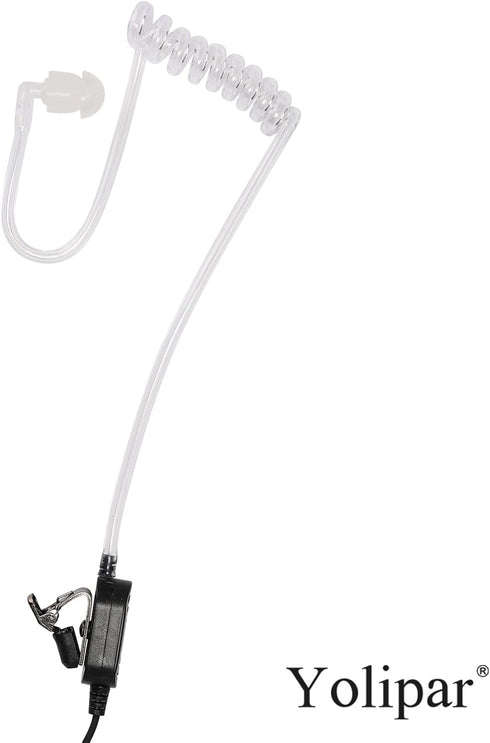 New HD-Mic Single-Wire Earpiece Surveillance Kit Compatible with Retevis BaoFeng, BTECH, Kenwood, Arcshell AR-5 Walkie Talkie with PTT Mic Tanspar...