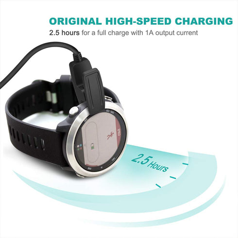 TUSITA Charger Compatible with Garmin Forerunner 35 35J 230 235 630 645 Music 735XT, Approach G10 S20, Vivomove HR, ForeAthlete 35J, Lily - USB Ch...