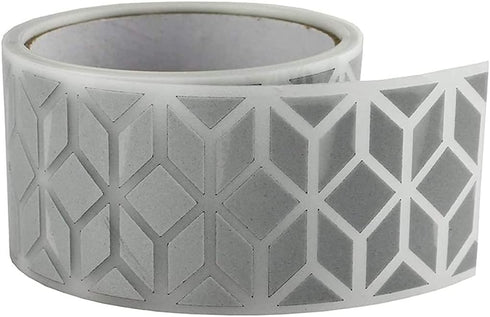 2" Safety Silver Reflective Tape Stripe Iron on Fabric Clothing Heat Transfer Vinyl Film M28 (2" x 33ft)...