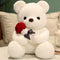 Teddy Bear Plush Stuffed Animal Valentines Day Teddy Bear with Rose,Sweet Bear Great Gift for Your Loved One,Girlfriend Kids Birthday, Valentine, ...