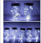 6 Pack Mason Jar Lights, 20 LED Solar Cold White Fairy String Lights Lids Insert for Garden Deck Patio Party Wedding Christmas Decorative Lighting...