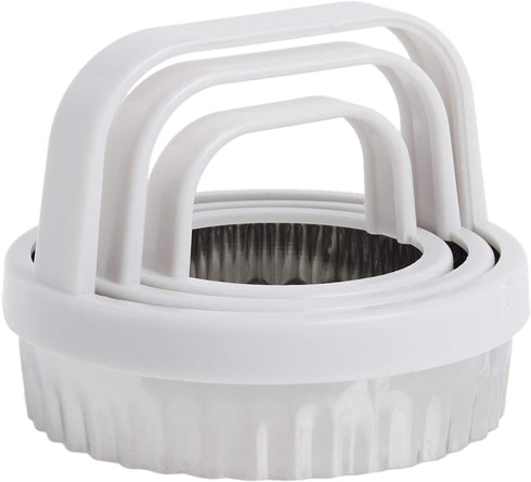 Norpro 3490, Metallic, Scallop Biscuit/Cookie Cutter, Set of 3, One Size...