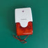 DC9 to 12V Wired Strobe Siren Red Light Sound Flash Buzzer Siren Home Security Alarm System Electric Security Siren 110dB@12V DC...