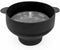 Microwave Popcorn Popper, BESUNTEK Collapsible Silicone Popcorn Maker Microwavable Bowl with Handles, BPA Free and Dishwasher Safe (Black)...