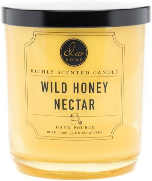 DW Home Decoware Richly Scented Candle Medium Single wick 9.69 oz ---- Wild Honey Nectar...