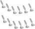 Stainless Steel TEA/COFFE AND Spice Box Spoons Set of 12 (Silver) (Small Tea spoon)...