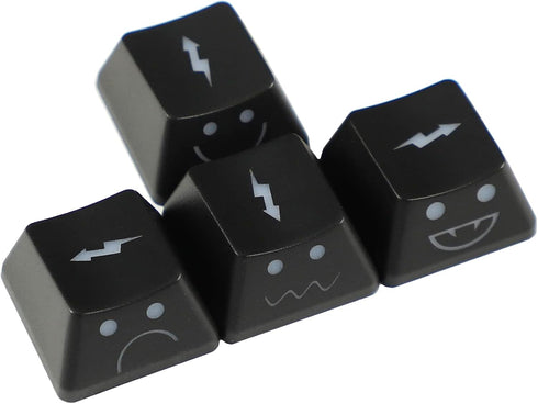 1.6mm Thickness WASD Arrow Replacement Keycaps Lightning Baby Shine Through Keycaps OEM Profile for MX Mechanical Gaming Keyboard Keycap...