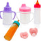 Baby Doll Accessories Toys Baby Doll Magic Bottles Disappearing Bottles with Pacifier for 3 4 5 6 Years Old Girls Boys Playset (Samll Set(for 8-12...