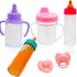 Baby Doll Accessories Toys Baby Doll Magic Bottles Disappearing Bottles with Pacifier for 3 4 5 6 Years Old Girls Boys Playset (Samll Set(for 8-12...