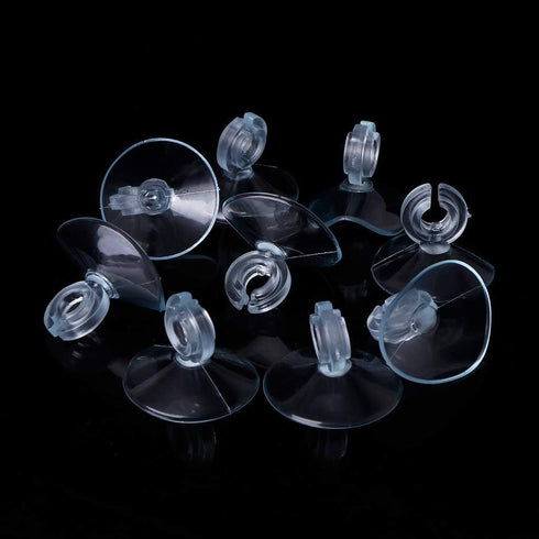 10Pcs Aquarium Suction Cup, Transparent Plastic Sucker with Clips Fish for Tank Pipe Hose Tube Holder Fish Tank Suction Cups Aquarium Air Pump Acc...
