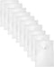 7x9 Clear Plastic Envelopes Hook Loop Closure Receipt Stickers Storage Holder 10 Pack...