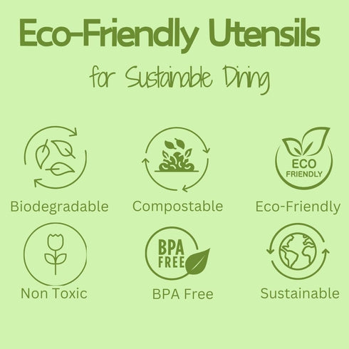Bamboo Disposable & Compostable Forks | Biodegradable | 6.7" Eco-Friendly Utensils | 100 Pack (Forks)...