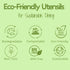 Bamboo Disposable & Compostable Forks | Biodegradable | 6.7" Eco-Friendly Utensils | 100 Pack (Forks)...