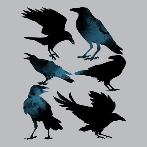 Crow Stencil | Reusable Birds Horror Bird Street Art Graffiti Halloween Gothic Stencils for Painting on Wood, Glass, Wall, Rock, Fabric, Walls, Ca...