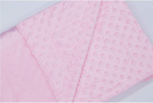 Unisex Children's Baby Quilt Soft Baby Blanket Minky Dot- Sherpa Fleece Baby Blanket 30 by 40 Inch Pink...