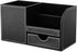 KINGFOM Desk Organizer Office Supplies Caddy Pu Leather Multi-function Storage Box Pen/Pencil,Cell phone, Business Name Cards Remote Control Holde...