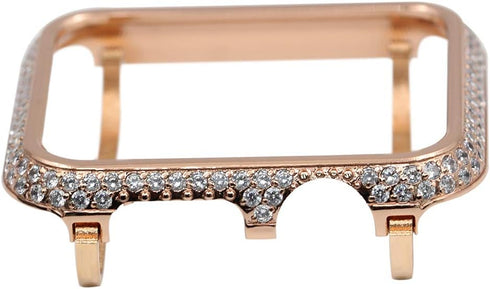 Bling Crystal Metal Case Compatible for Apple Watch Series 1 2 3 Diamond Protective Cover Bumper for iWatch...