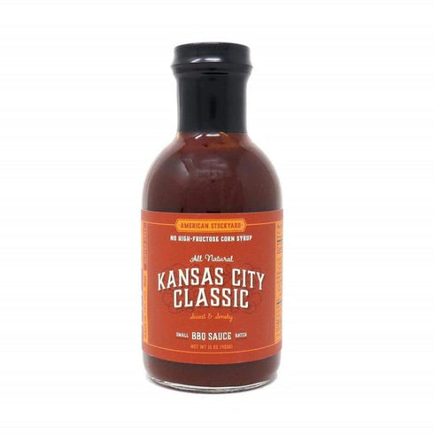 Organic Kansas City Classis BBQ Sauce - Made in USA - 15.5oz Bottle - Family Friendly - Handcrafted in Small Batches with All Natural Ingredients...