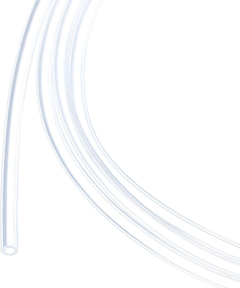 2m(7ft) 1mm(0.04") ID x 2mm(0.08") OD Silicone Tubing Clear Industrial Plastic Tubing Pure Silicone Hoses for Pump Siphoning Draining Irrigation B...