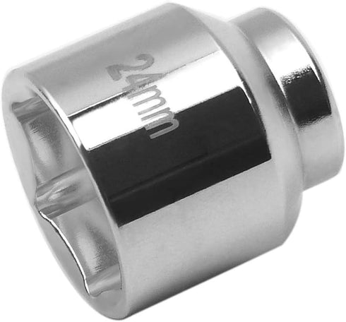 24mm 6-Point Socket, Low Profile Oil Filter Wrench?3/8" Drive Oil Filter Removal Tool For Vehicle All With 24mm Oil Filter Caps...