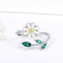 Daisy Anxiety Relieve Rings - 925 Sterling Silver You Are My Sunshine Sunflower Fidget Jewelry ADHD Stress Relieving Spinner Ring for Women...