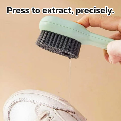 2 in 1 Multifunction Cleaning Brush with hooks, Multifunctional Liquid Shoe Brush, 2024 Newest Cleaning Brush with Soap Dispenser, Injectable Mult...
