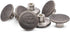 17mm Skull and Bones Gun Black Jean Buttons No-Sew Tack Buttons Kit...
