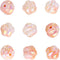 Firstmeet 30pcs Tiny Satin Luster ABS Beads Twisted Loose Spacer Beads for Jewelry Making Bracelets Earrings Necklaces DIY Crafts(DIY-1032-Light O...