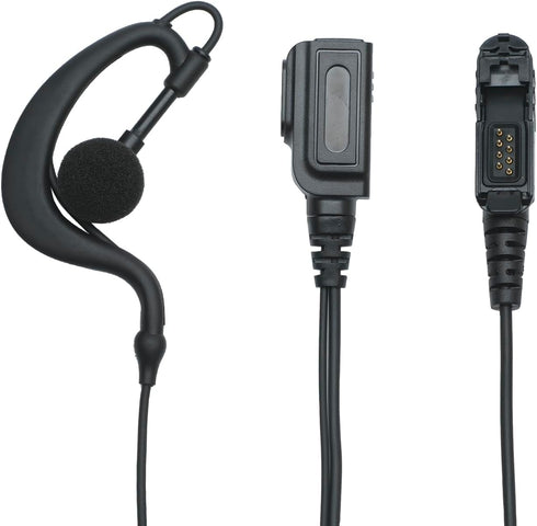 XPR3500e Earpiece Headset with Mic PTT for Motorola XPR3500 XPR3000 XPR3300 XPR3300e Walkie Talkie 2 Way Radio G Shape Black...