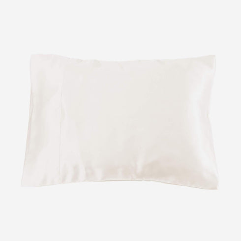 Lilysilk 100% Mulberry Silk Travel Pillowcase Pillow Cover, Ivory, 15" x 22"...