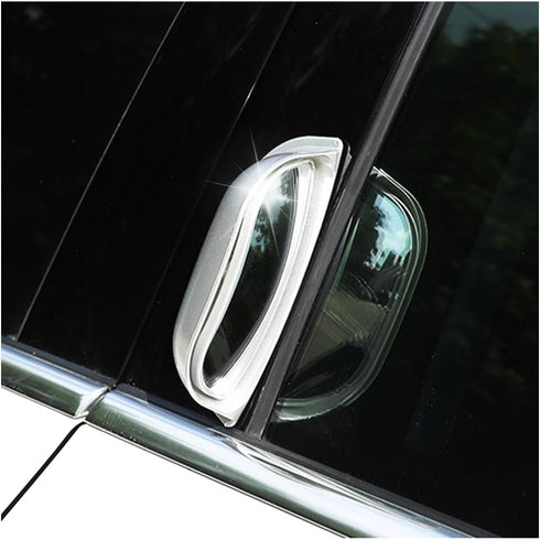 2 PCS Back Passenger Rear View Mirror, Adjustable Wide Angle Blind Spot B-Pillar Mirror, Side View Mirror with Convex Surface, Car Accessories for...