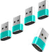 USB Type C Female to USB A Male Charger Converter Adapter 5 Pack for iPhone 15/Pro/Pro Max/Plus/14/13/12, XS/XR/X, Watch Series. iPad, Samsung (Bl...