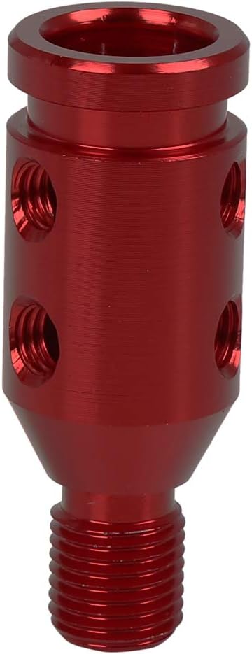X AUTOHAUX M12 X 1.25 Car Universal Red Gear Shift Knob Adapter for Non Threaded Shifter...