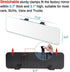 (Newest Version) SkycropHD Frameless Rear View Mirror Interior Panoramic Wide Angle Mirror Eliminate Blind Spots for Car SUV Truck – Flat,11.8in (...