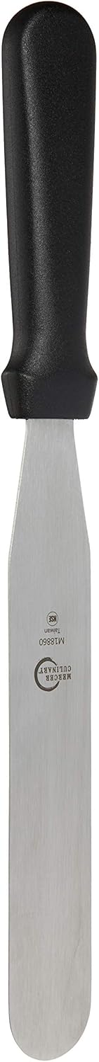 Mercer Culinary Straight Spatula, 8 Inch, Stainless Steel,Black...