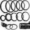 10 Pieces Metal Step-Up Adapter Rings Kit Lens Filter Stepping Adapter Rings Set for DSLR Camera...