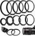 10 Pieces Metal Step-Up Adapter Rings Kit Lens Filter Stepping Adapter Rings Set for DSLR Camera...