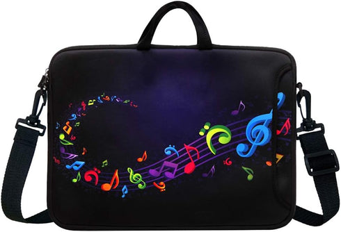 11.6-Inch to 12.5-Inch Neoprene Laptop Shoulder Messenger Bag Case Sleeve for 11 11.6 12 12.5" Inch Chromebook/Tablet/Notebook/Macbook Pro/Air (Mu...
