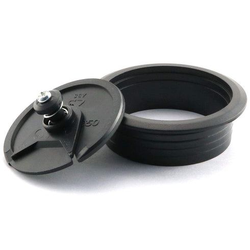 HJ Garden 2pcs 2.8"L x 2.8"W inch Desk Wire Cord Cable Grommets Hole Cover for Office PC Desk Cable Cord Organizer Plastic Cover Black...