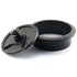 HJ Garden 2pcs 2.8"L x 2.8"W inch Desk Wire Cord Cable Grommets Hole Cover for Office PC Desk Cable Cord Organizer Plastic Cover Black...