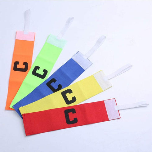 6 Pieces Elastic Soccer Captain Armband Adjustable Football Basketball Player Bands for Adult Youth...