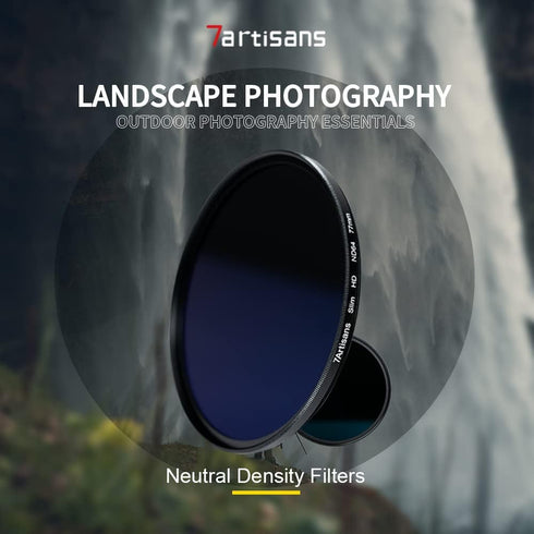 7artisans ND Filter Ultra Slim Multi-Coated HD Optical Glass Aluminum Alloy Frame Neutral Density Filter ND8 ND64 ND1000 for Choice (62mm, ND8)...