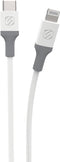 Scosche Ci44WG-SP Strikeline MFI Certified Lightning Charge & Sync Cable for All Lightning Devices 4-ft. White/Gray...