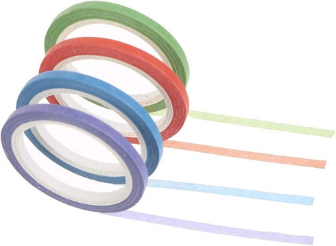 20 Rolls Rainbow Washi Tape Slim,Foil Gold Skinny Decorative Masking Washi Tapes,3MM Wide DIY Masking Tape...