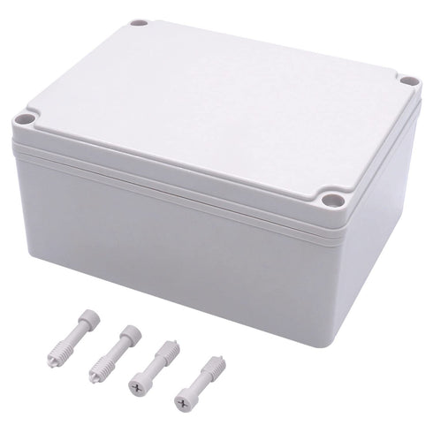 Twidec/Waterproof Dustproof IP67 Junction Box ABS Plastic Electrical Project Box DIY Case Enclosure Gray 8"x 6"x 4"(200 x 150 x 100 mm)...