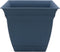 The HC Companies 10 Inch Eclipse Square Planter with Saucer - Indoor Outdoor Plant Pot for Flowers, Vegetables, and Herbs, Slate Blue...