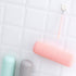 1 Piece Plastic Toothbrush Case Holder Travel Toothpaste Toothbrush Bin Holder Storage Wash Cup for Outdoor Travel Trip, Beige...
