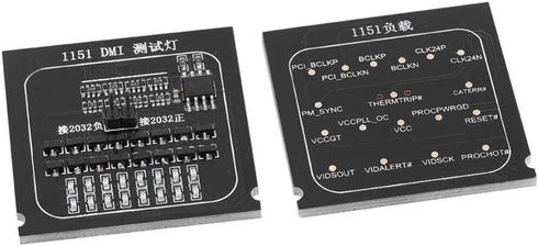 CPU Interface Motherboard Test Card, 2 in 1 Loading Board 1151 Test Card LED Indicator CPU Socket Motherboard Tester with Light for Intel...