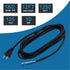 12FT Replacement Power Cord 18 Gauge Round Cable Polarized 2 Prong Plug Pigtail 18 AWG 120V AC Power Supply Cord SJT 2/C Wire Stripped Off 10A 125...